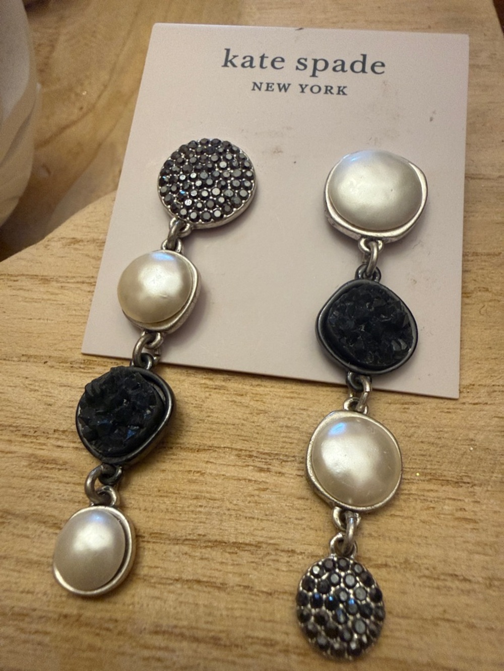 Kate Spade Asymmetrical Linear Drop Post Earrings